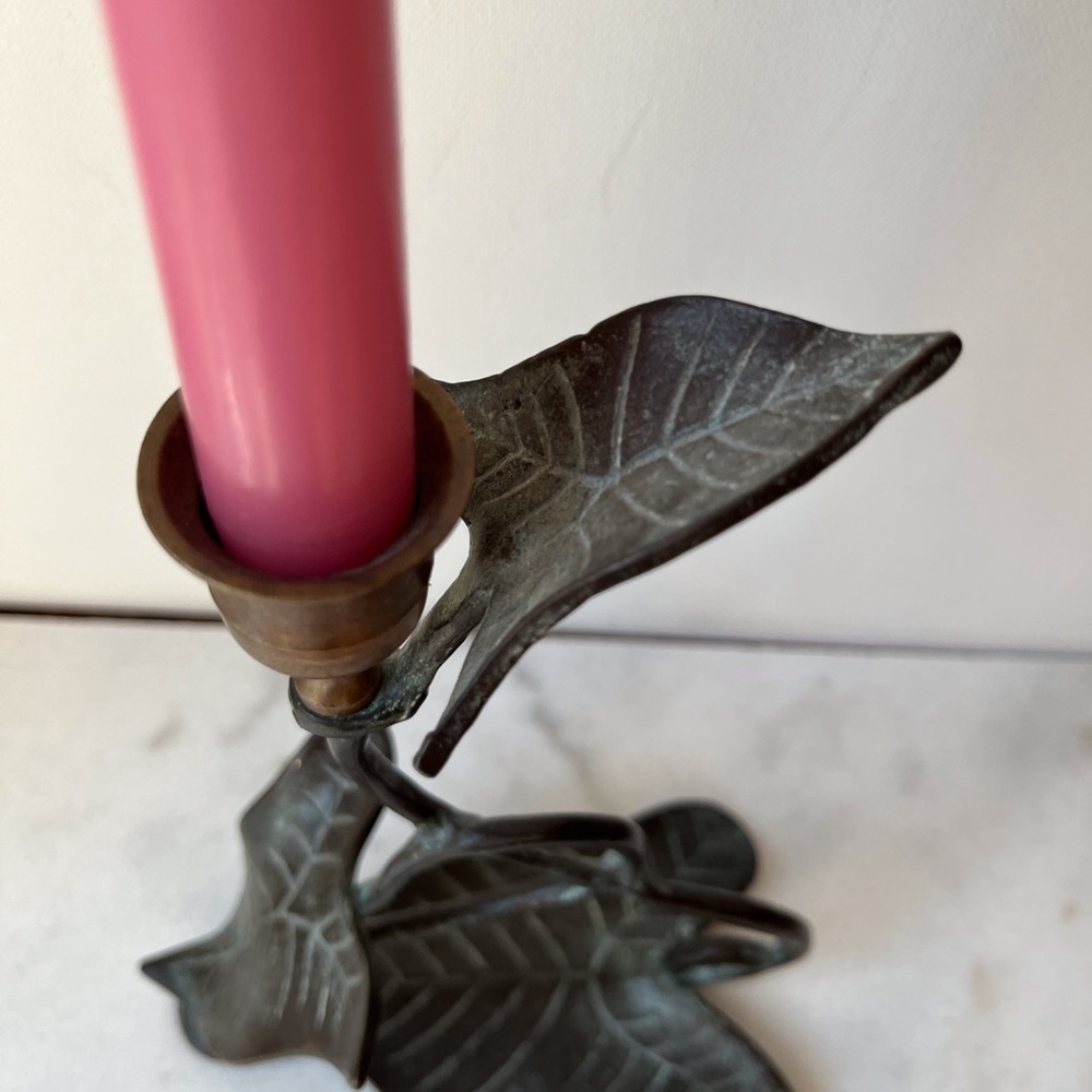 Verdigris Candlestick Holder Rosenthal Netter Art and Crafts - Picture 8 of 8